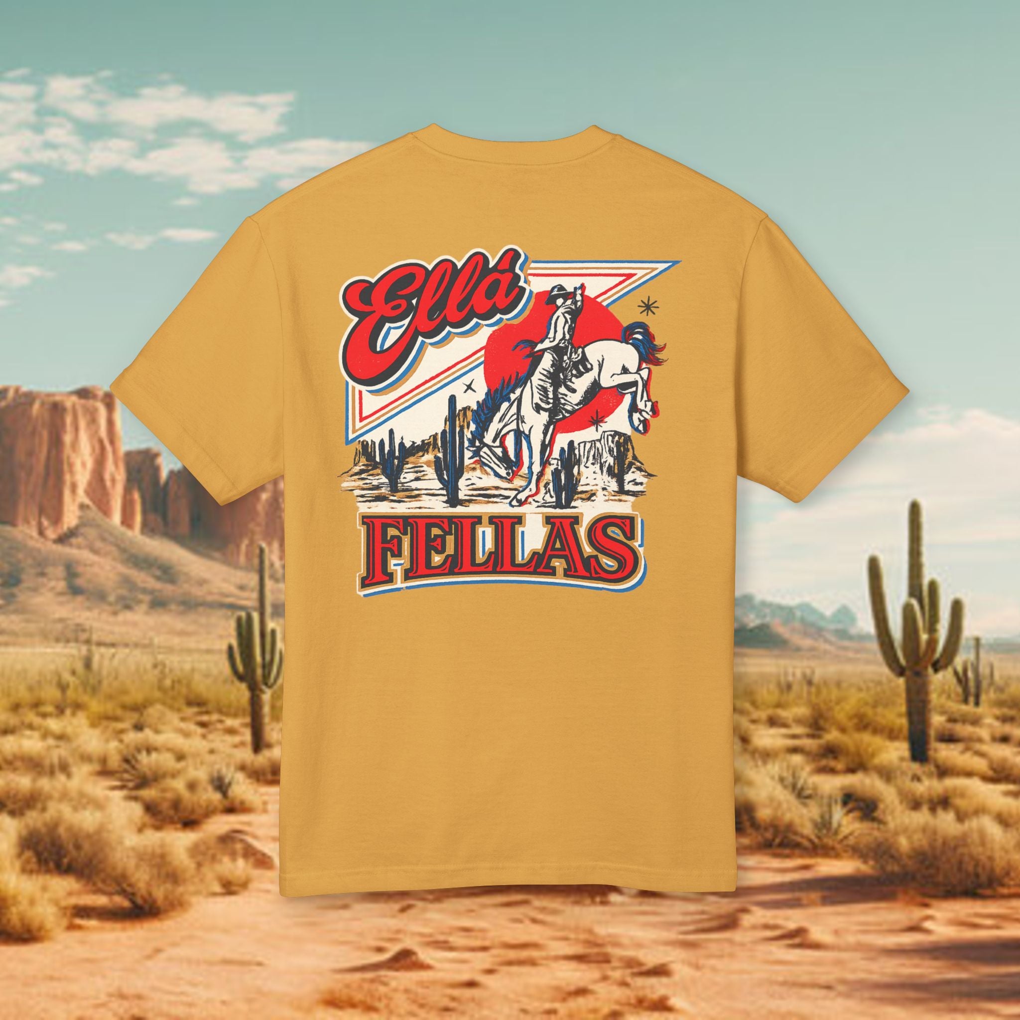 Ella's Rodeo - Men's Graphic Trendy Tee (Garment-Dyed Heavyweight)