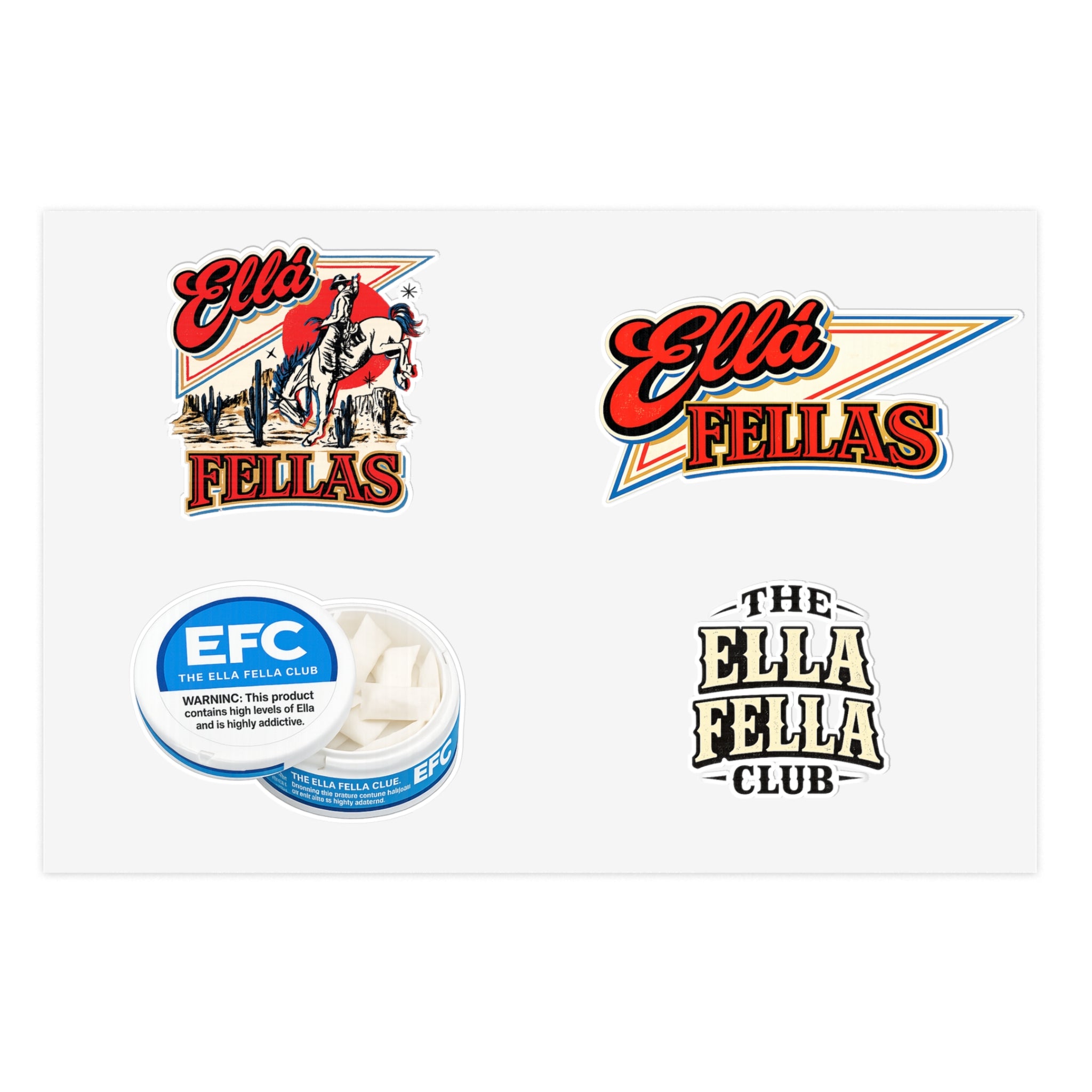 Ella Fella Club Sticker Sheet # 2