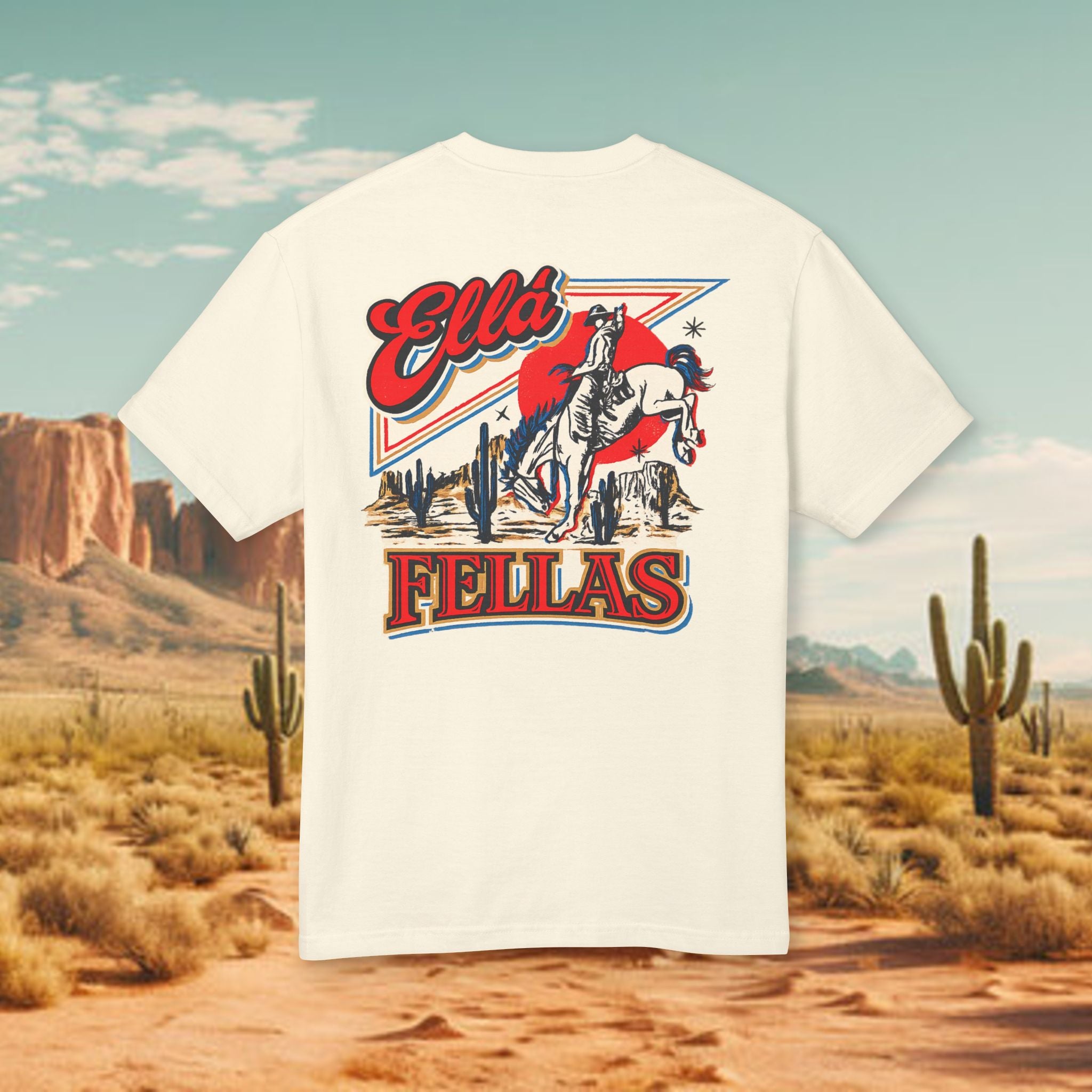 Ella's Rodeo - Men's Graphic Trendy Tee (Garment-Dyed Heavyweight)