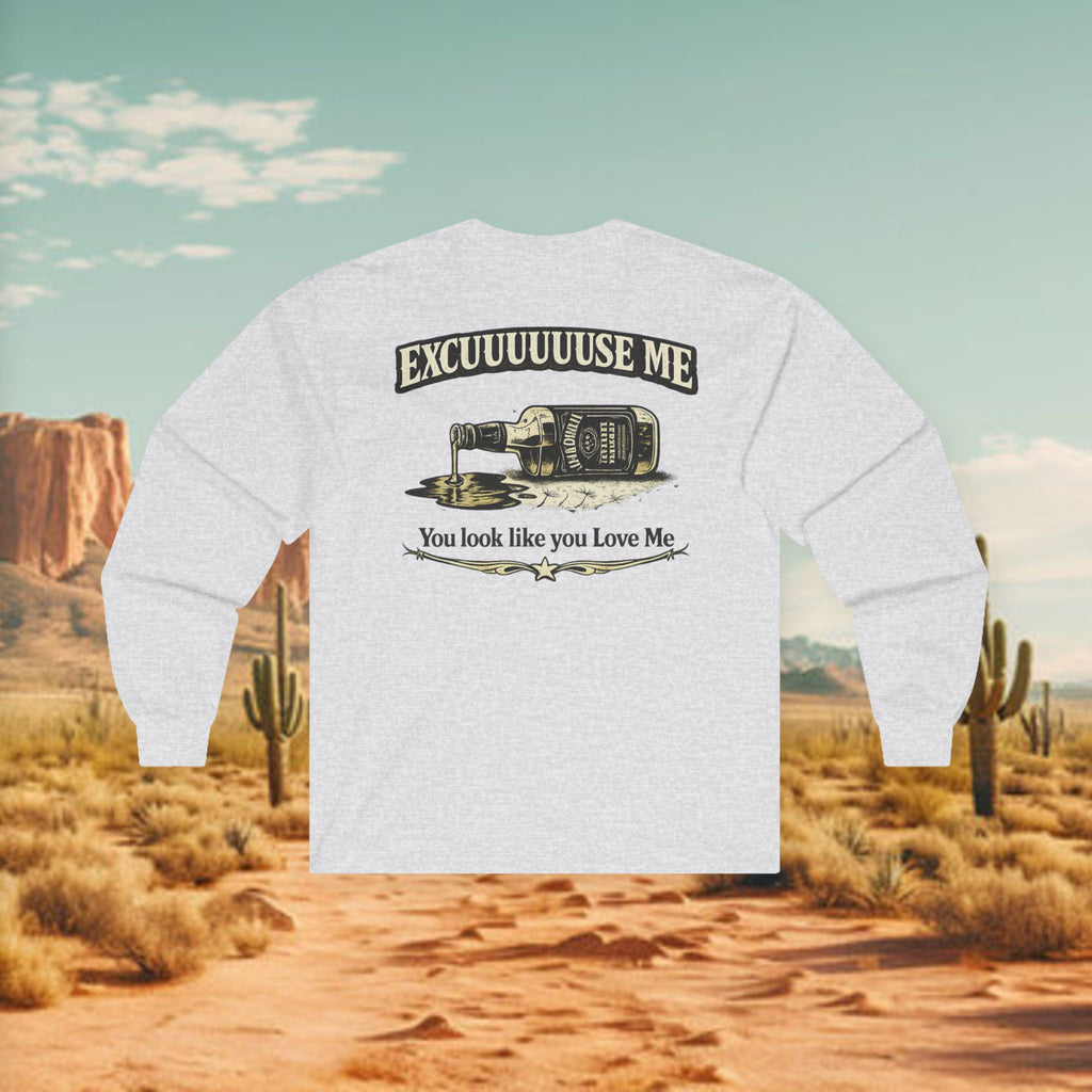 Excuuuse Me -  Long Sleeve Men's Graphic Trendy Tee