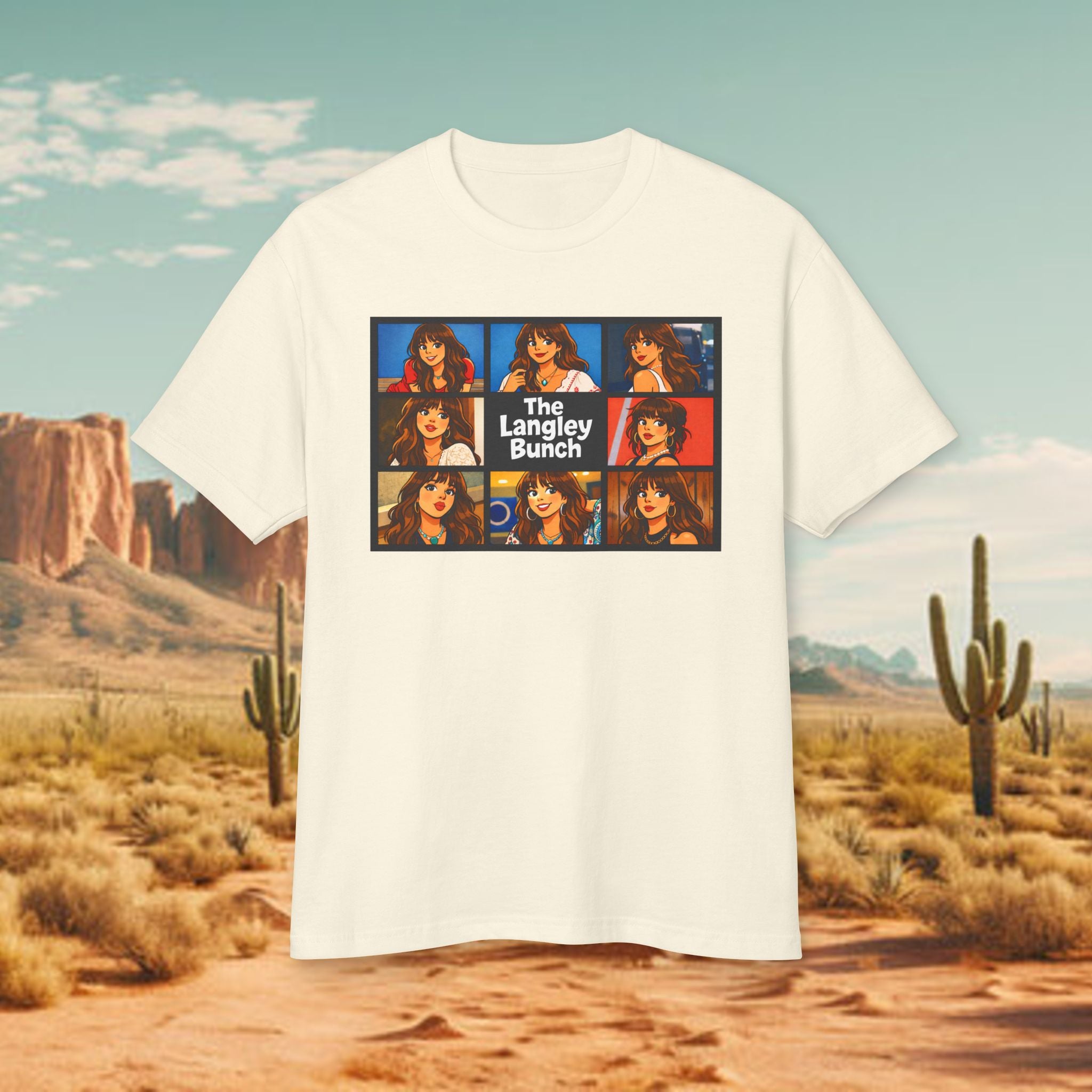 The Langley Bunch - Men's Graphic Trendy Tee (Garment-Dyed Heavyweight)