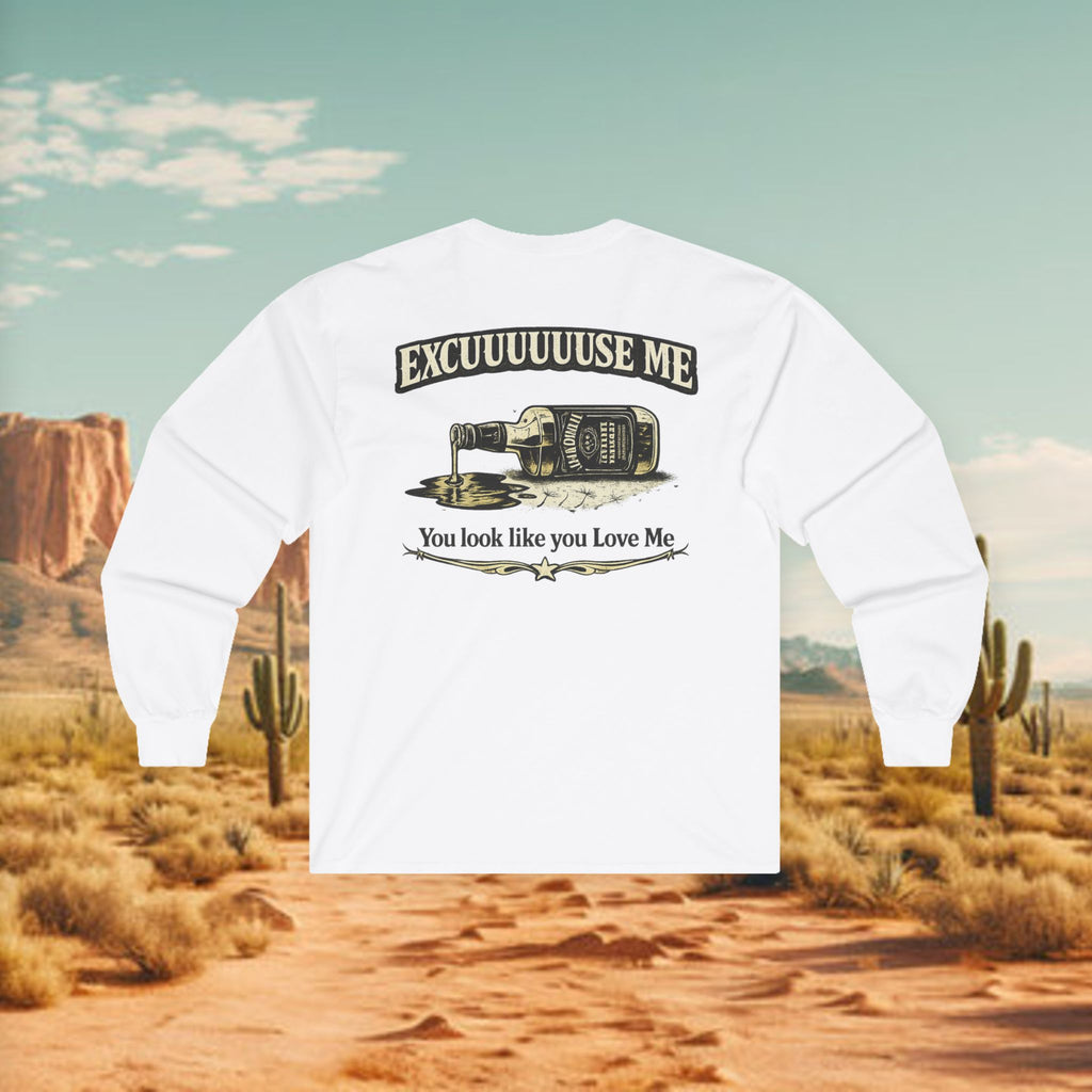 Excuuuse Me -  Long Sleeve Men's Graphic Trendy Tee